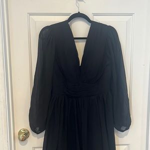 Long Sleeve Black Dress